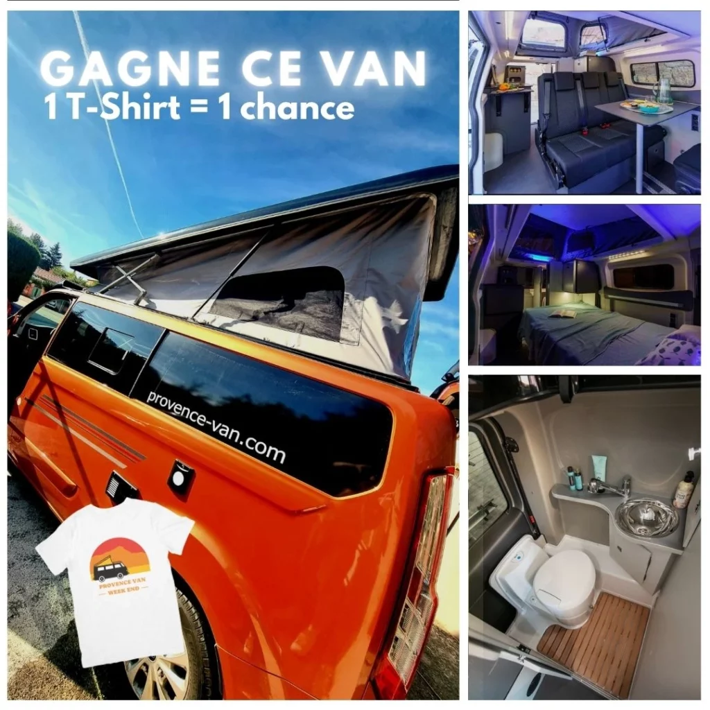 Visuel gagne ton van au provence van week end