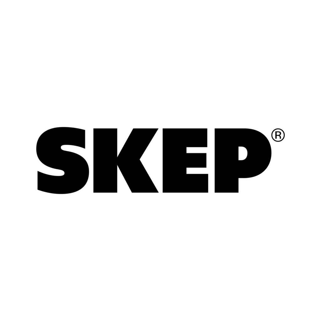 Logo SKEP noir, marque française d'équipements overlanding pour vans et fourgons